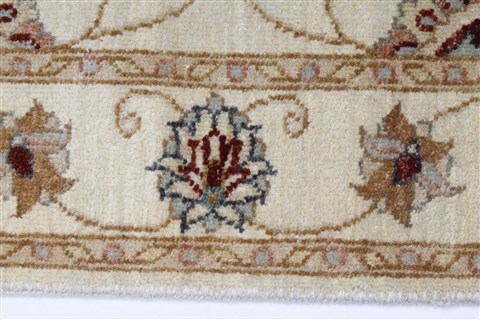 Ziegler Beige Hand Knotted 30 X 53 Area Rug 250-27386 Image 4
