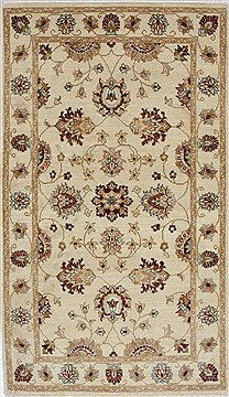 Indian Ziegler Beige Rectangle 3x5 ft Wool Carpet 27386