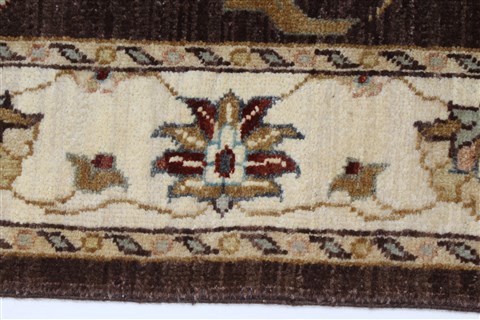 Ziegler Beige Hand Knotted 30 X 54 Area Rug 250-27387 Image 5