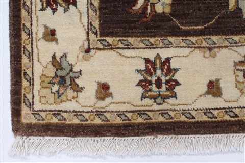 Ziegler Beige Hand Knotted 30 X 54 Area Rug 250-27387 Image 7