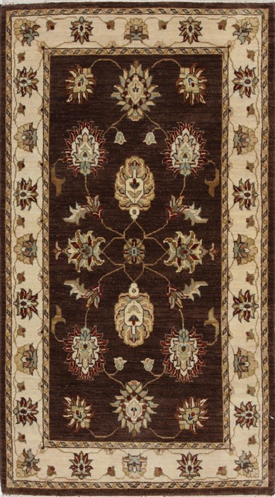 Ziegler Beige Hand Knotted 30 X 54 Area Rug 250-27387 Image 0