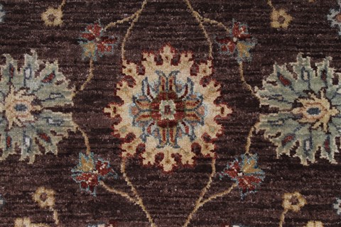 Pishavar Beige Hand Knotted 211 X 53 Area Rug 250-27388 Image 3
