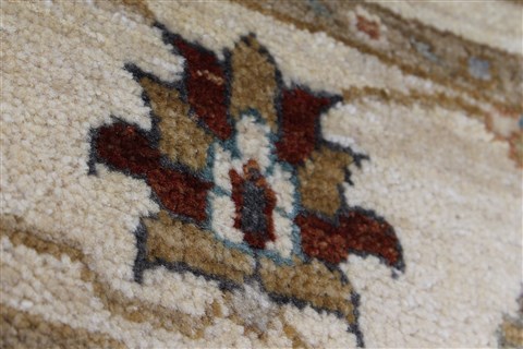 Ziegler Beige Hand Knotted 31 X 52 Area Rug 250-27389 Image 6