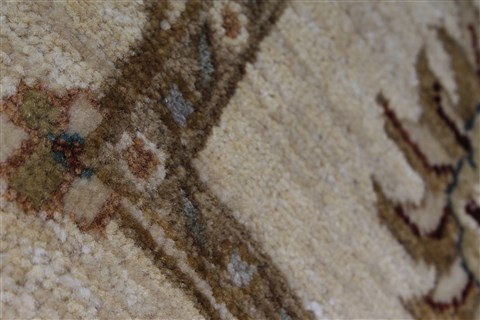 Ziegler Beige Hand Knotted 31 X 52 Area Rug 250-27389 Image 7