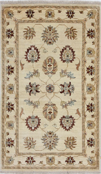 Ziegler Beige Hand Knotted 31 X 52 Area Rug 250-27389 Image 0