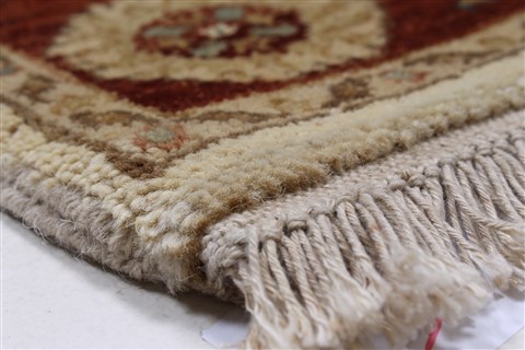 Pishavar Beige Hand Knotted 30 X 52 Area Rug 250-27391 Image 4
