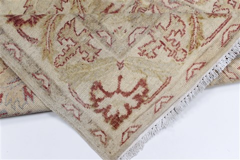 Pishavar Beige Hand Knotted 36 X 52 Area Rug 250-27394 Image 2