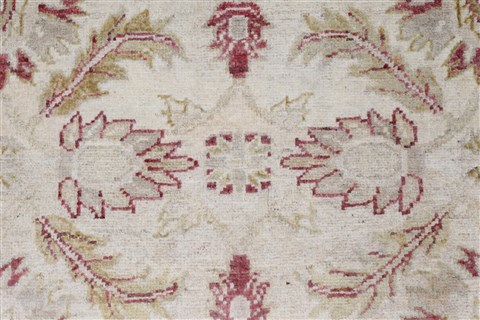 Pishavar Beige Hand Knotted 36 X 52 Area Rug 250-27394 Image 6