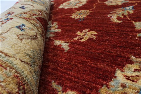 Pishavar Red Hand Knotted 35 X 411 Area Rug 250-27396 Image 12