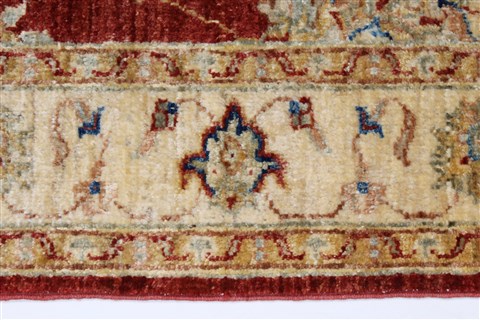 Pishavar Red Hand Knotted 35 X 411 Area Rug 250-27396 Image 4