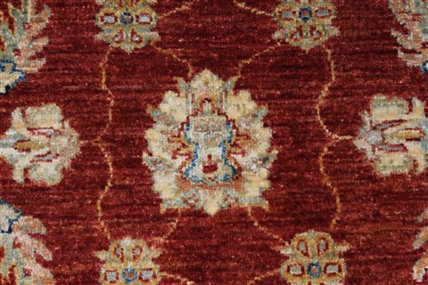 Pishavar Red Hand Knotted 35 X 411 Area Rug 250-27396 Image 5