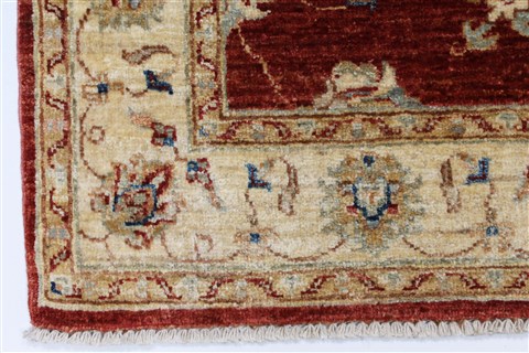 Pishavar Red Hand Knotted 35 X 411 Area Rug 250-27396 Image 6