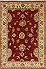 Pishavar Red Hand Knotted 35 X 411  Area Rug 250-27396 Thumb 0