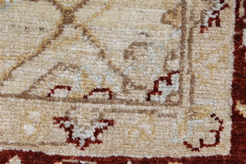 Pishavar Beige Hand Knotted 33 X 410 Area Rug 250-27397 Image 11