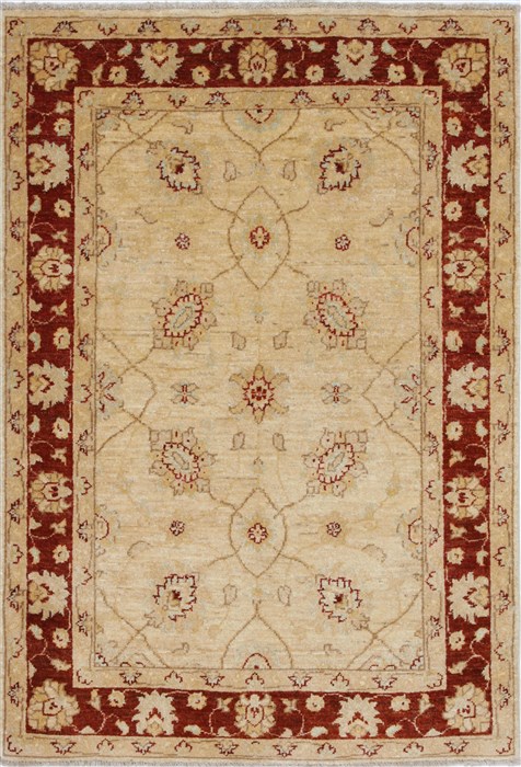 Pishavar Beige Hand Knotted 33 X 410 Area Rug 250-27397 Image 0