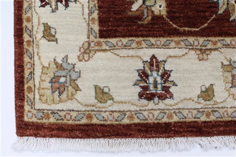 Ziegler Beige Hand Knotted 30 X 52 Area Rug 250-27399 Image 5