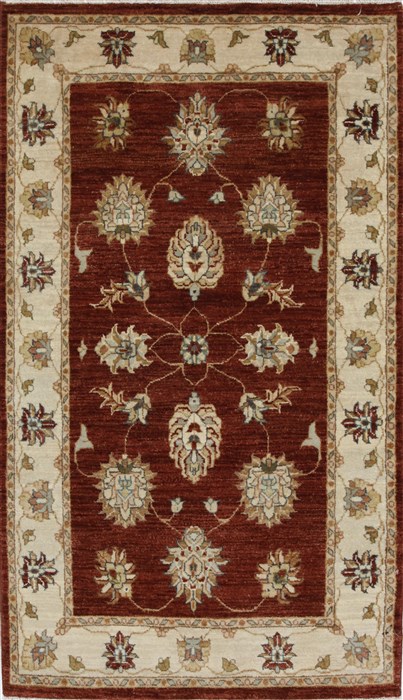 Ziegler Beige Hand Knotted 30 X 52 Area Rug 250-27399 Image 0