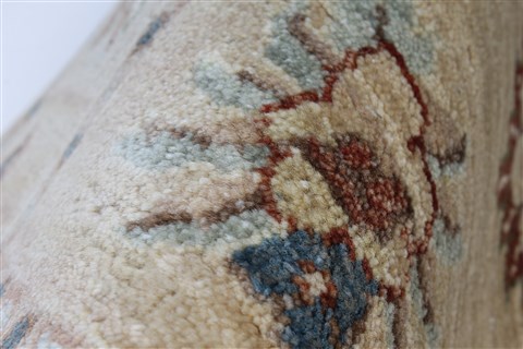 Pishavar Beige Hand Knotted 210 X 48 Area Rug 250-27402 Image 10
