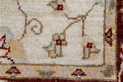Pishavar Beige Hand Knotted 31 X 49 Area Rug 250-27403 Image 10