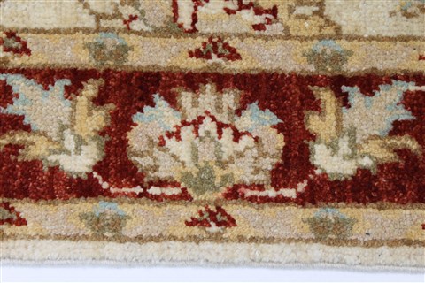 Pishavar Beige Hand Knotted 31 X 49 Area Rug 250-27403 Image 5