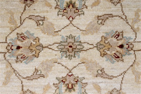 Pishavar Beige Hand Knotted 31 X 49 Area Rug 250-27403 Image 6