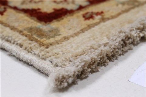 Pishavar Beige Hand Knotted 31 X 49 Area Rug 250-27403 Image 8