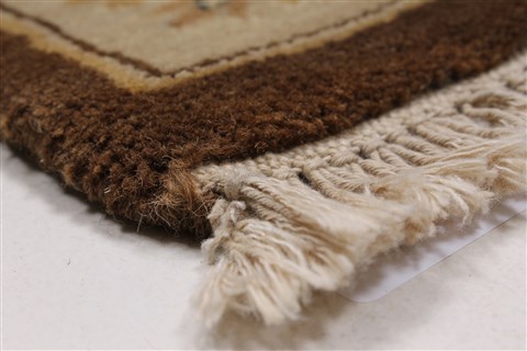 Pishavar Beige Hand Knotted 211 X 52 Area Rug 250-27405 Image 7