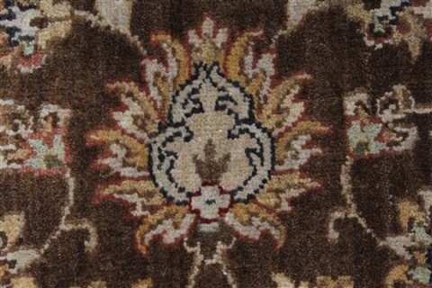 Pishavar Beige Hand Knotted 211 X 52 Area Rug 250-27405 Image 8