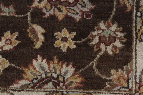 Pishavar Beige Hand Knotted 211 X 52 Area Rug 250-27405 Image 9