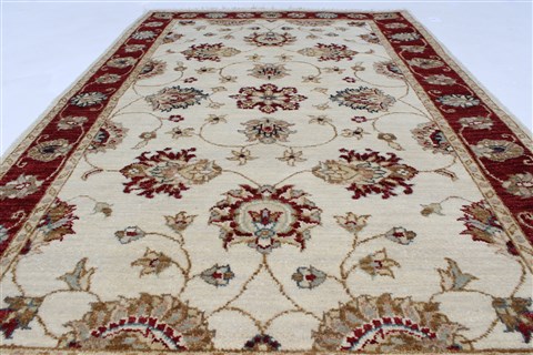 Pishavar Beige Hand Knotted 31 X 51 Area Rug 250-27408 Image 2