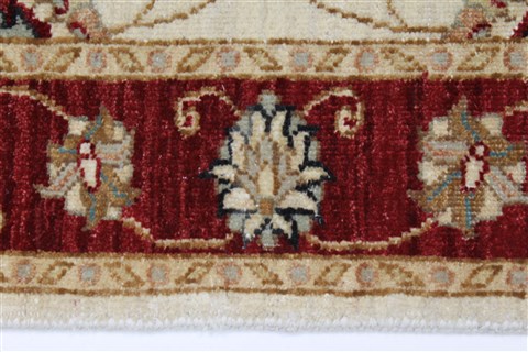 Pishavar Beige Hand Knotted 31 X 51 Area Rug 250-27408 Image 3