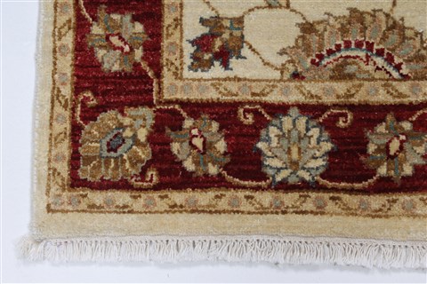 Pishavar Beige Hand Knotted 31 X 51 Area Rug 250-27408 Image 5