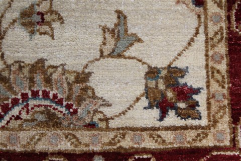 Pishavar Beige Hand Knotted 31 X 51 Area Rug 250-27408 Image 8