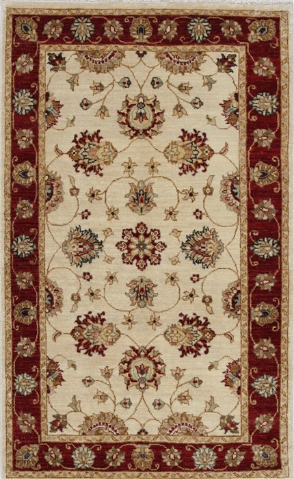 Pishavar Beige Hand Knotted 31 X 51 Area Rug 250-27408 Image 0