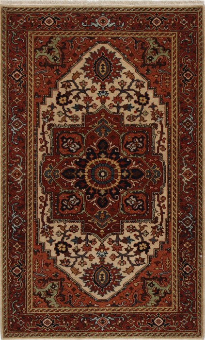 Serapi Brown Hand Knotted 211 X 410 Area Rug 250-27409 Image 0