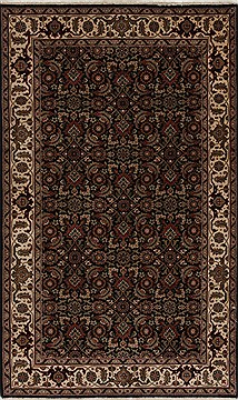 Indian Herati Beige Rectangle 3x5 ft Wool Carpet 27411