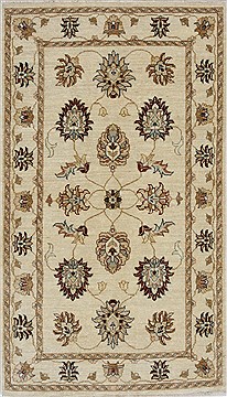 Ziegler Beige Hand Knotted 3'1" X 5'3"  Area Rug 250-27414