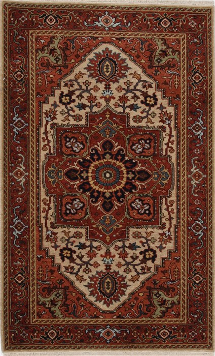 Serapi Brown Hand Knotted 30 X 410  Area Rug 250-27417 Image 0