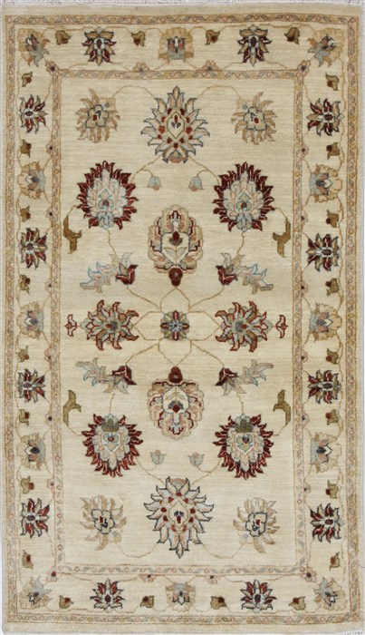 Ziegler Beige Hand Knotted 30 X 52  Area Rug 250-27419 Image 0