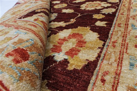 Pishavar Beige Hand Knotted 32 X 50 Area Rug 250-27421 Image 11