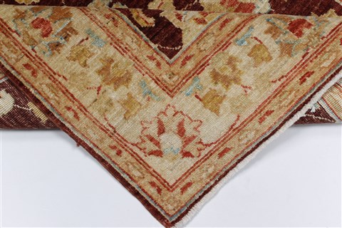 Pishavar Beige Hand Knotted 32 X 50 Area Rug 250-27421 Image 12