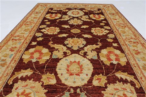 Pishavar Beige Hand Knotted 32 X 50 Area Rug 250-27421 Image 2