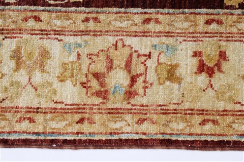 Pishavar Beige Hand Knotted 32 X 50 Area Rug 250-27421 Image 3