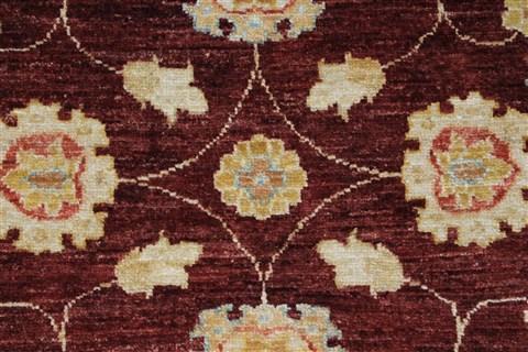 Pishavar Beige Hand Knotted 32 X 50 Area Rug 250-27421 Image 4