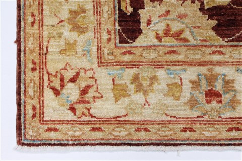 Pishavar Beige Hand Knotted 32 X 50 Area Rug 250-27421 Image 5