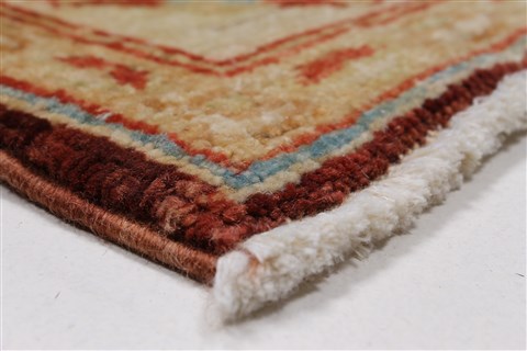 Pishavar Beige Hand Knotted 32 X 50 Area Rug 250-27421 Image 6