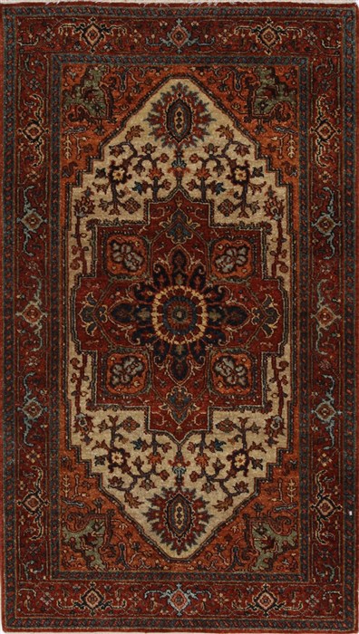 Serapi Brown Hand Knotted 211 X 50  Area Rug 250-27422 Image 0