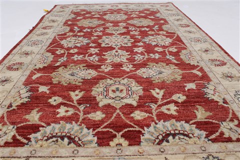 Pishavar Beige Hand Knotted 31 X 50 Area Rug 250-27424 Image 3