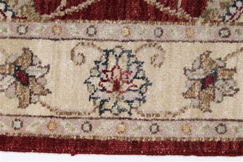 Pishavar Beige Hand Knotted 31 X 50 Area Rug 250-27424 Image 4