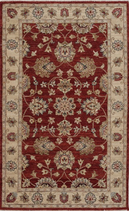 Pishavar Beige Hand Knotted 31 X 50 Area Rug 250-27424 Image 0